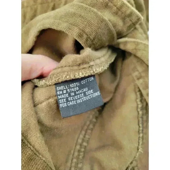 Cotton Jacket Womens Cord Chunky Pockets Boho Brown Indie size S moto blazer - Picture 6 of 6